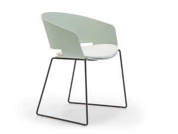 RONDA OUTDOOR SO0434 - Sled base garden chair with armrests by Andreu World - view 2